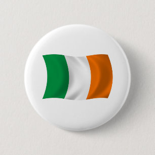 Bóton Redondo 5.08cm Botão da Bandeira da Irlanda