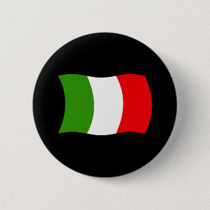 Bóton Redondo 5.08cm Botão da Bandeira da Itália