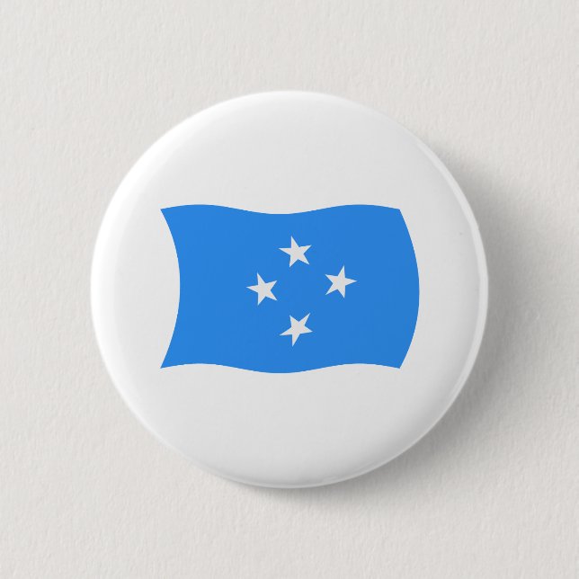 Bóton Redondo 5.08cm Botão da Bandeira da Micronésia (Frente)