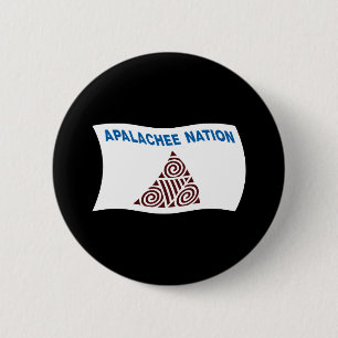 Bóton Redondo 5.08cm Botão da Bandeira da Nação Apalachee