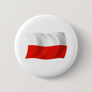 Bóton Redondo 5.08cm Botão da Bandeira da Polônia