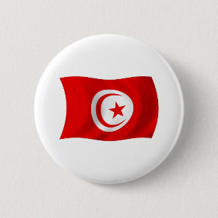 Bóton Redondo 5.08cm Botão da Bandeira da Tunísia