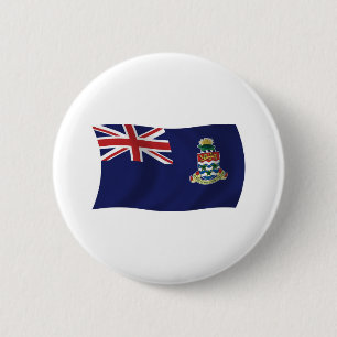 Bóton Redondo 5.08cm Botão da Bandeira das Ilhas Cayman