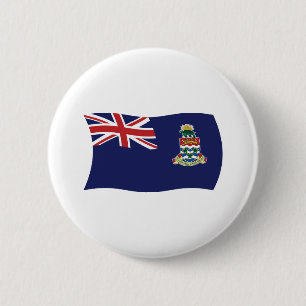 Bóton Redondo 5.08cm Botão da Bandeira das Ilhas Cayman