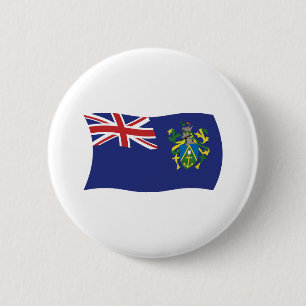 Bóton Redondo 5.08cm Botão da Bandeira das Ilhas Pitcairn