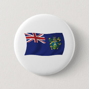 Bóton Redondo 5.08cm Botão da Bandeira das Ilhas Pitcairn