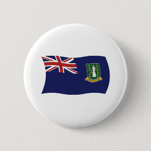 Bóton Redondo 5.08cm Botão da Bandeira das Ilhas Virgens Britânicas