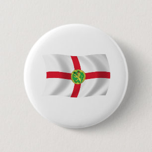 Bóton Redondo 5.08cm Botão da Bandeira de Alderney