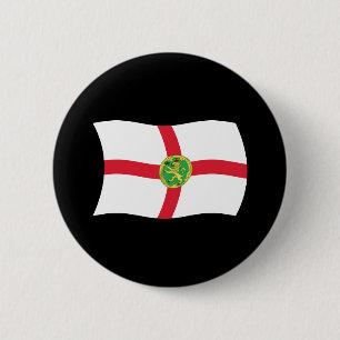 Bóton Redondo 5.08cm Botão da Bandeira de Alderney
