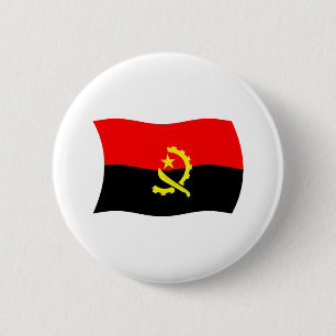 Bóton Redondo 5.08cm Botão da Bandeira de Angola