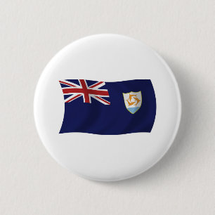 Bóton Redondo 5.08cm Botão da Bandeira de Anguilla