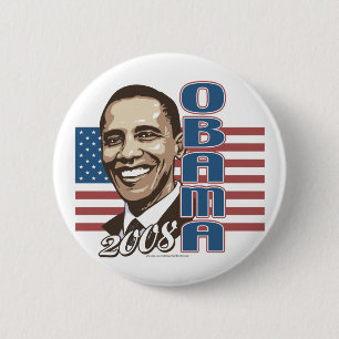 Bóton Redondo 5.08cm Botão da bandeira de Barack 2008