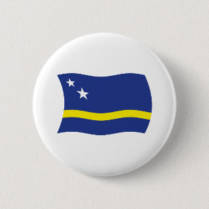 Bóton Redondo 5.08cm Botão da Bandeira de Curaçao