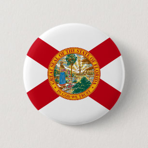 Bóton Redondo 5.08cm Botão da bandeira de Florida