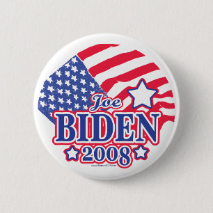 Bóton Redondo 5.08cm Botão da bandeira de Joe Biden 2008