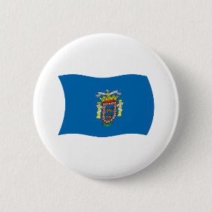 Bóton Redondo 5.08cm Botão da Bandeira de Melilla