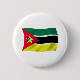 Bóton Redondo 5.08cm Botão da Bandeira de Moçambique