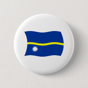 Bóton Redondo 5.08cm Botão da Bandeira de Nauru
