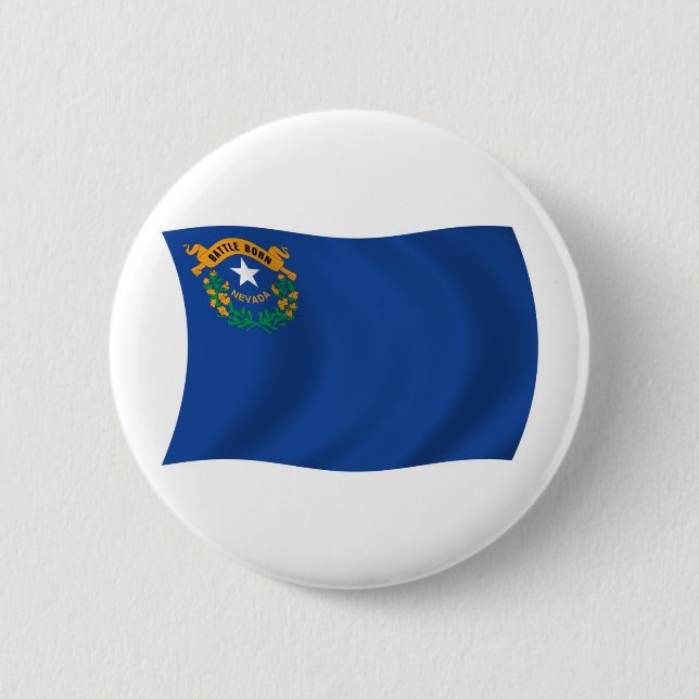 Bóton Redondo 5.08cm Botão da Bandeira de Nevada (Frente)
