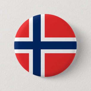 Bóton Redondo 5.08cm Botão da bandeira de Noruega