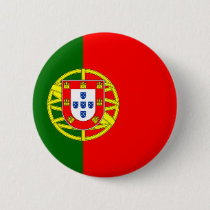 Bóton Redondo 5.08cm Botão da bandeira de Portugal