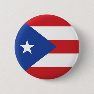 Bóton Redondo 5.08cm Botão da bandeira de Puerto Rico