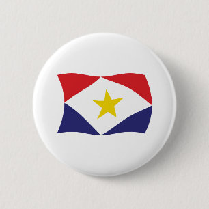 Bóton Redondo 5.08cm Botão da Bandeira de Saba