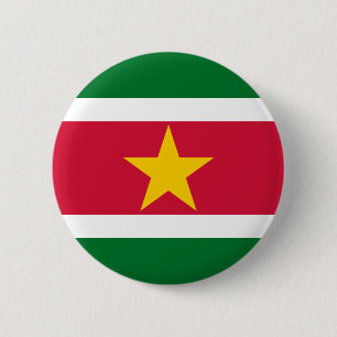 Bóton Redondo 5.08cm Botão da bandeira de Suriname