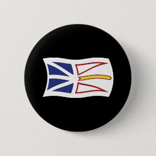 Bóton Redondo 5.08cm Botão da Bandeira de Terra Nova e Labrador