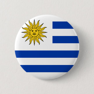 Bóton Redondo 5.08cm Botão da bandeira de Uruguai