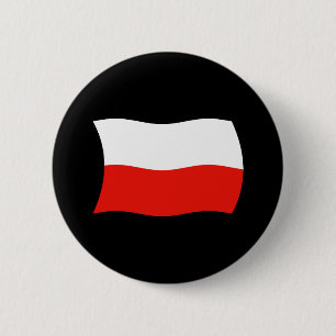 Bóton Redondo 5.08cm Botão da bandeira do Polônia
