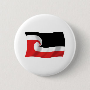 Bóton Redondo 5.08cm Botão da Bandeira do Povo Maori