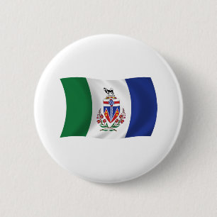Bóton Redondo 5.08cm Botão da Bandeira do Yukon