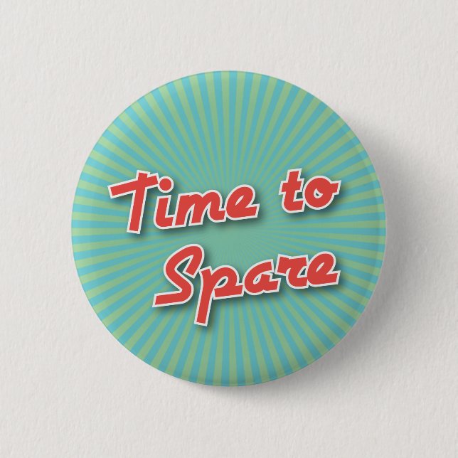 Bóton Redondo 5.08cm Botão da boliche: Hora de poupar (Frente)