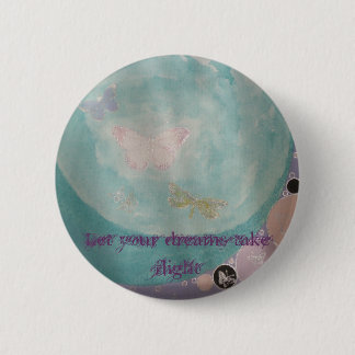 Bóton Redondo 5.08cm Botão da borboleta