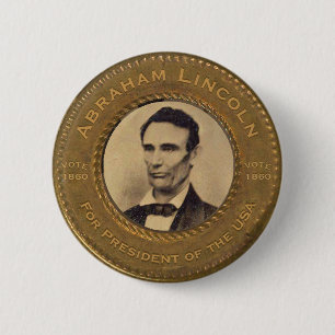Bóton Redondo 5.08cm Botão da campanha de Abraham Lincoln