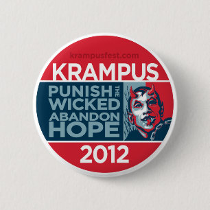 Bóton Redondo 5.08cm Botão da campanha de Krampus 2012