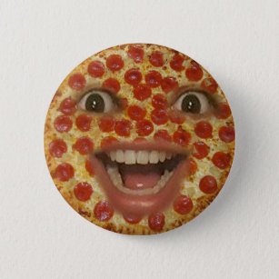 Bóton Redondo 5.08cm Botão da cara da pizza