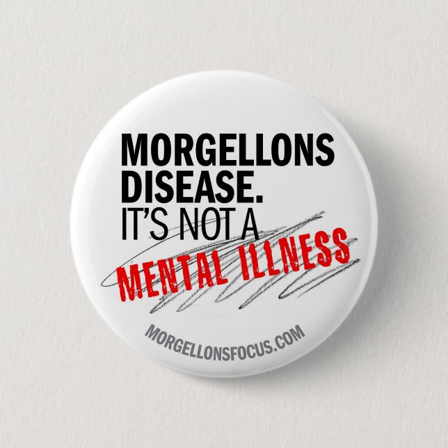 Bóton Redondo 5.08cm Botão da consciência - branco (Frente)