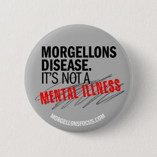 Bóton Redondo 5.08cm Botão da consciência - cinza