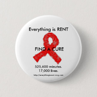 Bóton Redondo 5.08cm Botão da consciência do AIDS