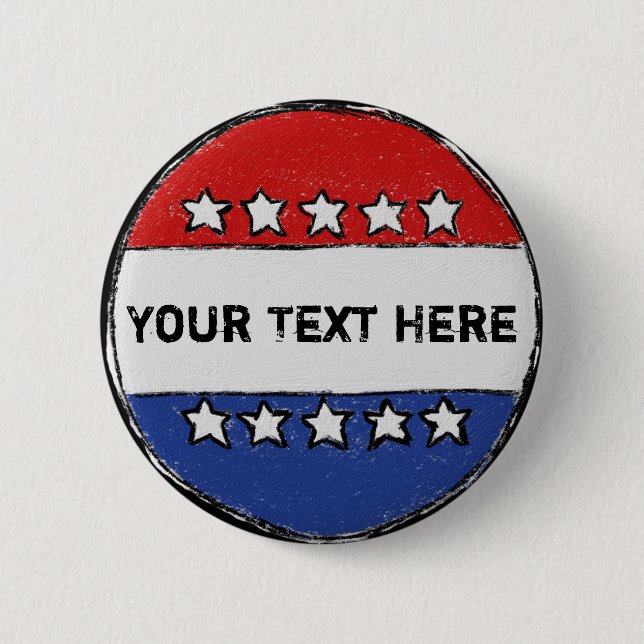 Bóton Redondo 5.08cm Botão da eleição (Frente)