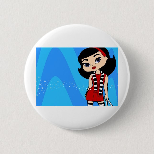 Bóton Redondo 5.08cm Botão da Escorpião (Frente)