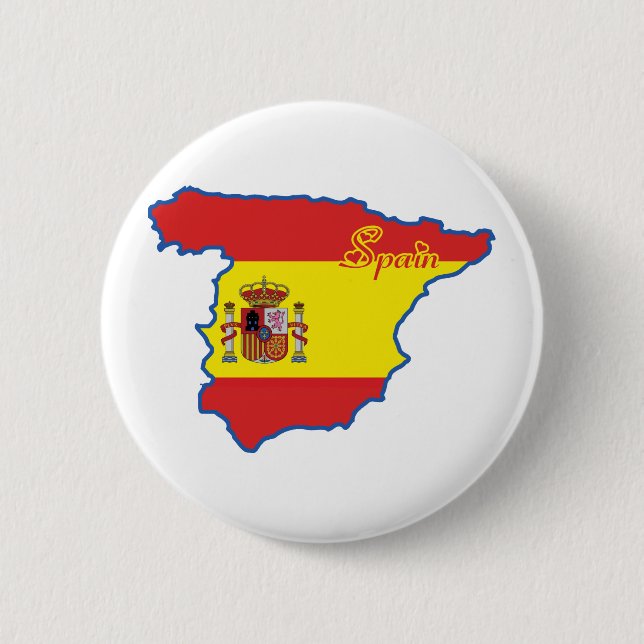 Bóton Redondo 5.08cm Botão da espanha (Frente)