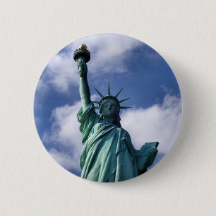 Bóton Redondo 5.08cm Botão da estátua da liberdade
