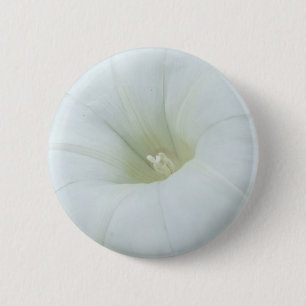 Bóton Redondo 5.08cm Botão da flor branca