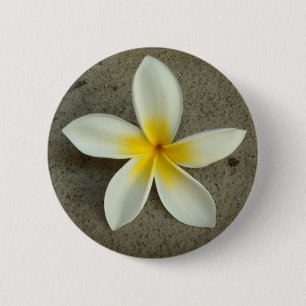 Bóton Redondo 5.08cm Botão da flor de Havaí do Plumeria