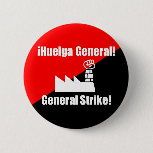 Bóton Redondo 5.08cm botão da greve geral