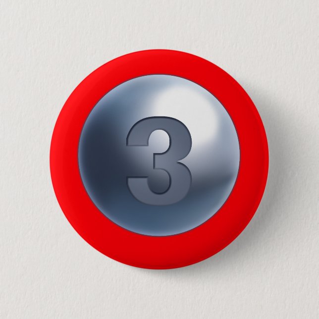 Bóton Redondo 5.08cm Botão da mãe 3 do apoio (Frente)