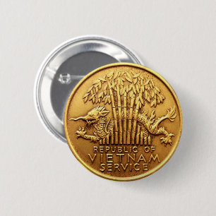 Bóton Redondo 5.08cm Botão da medalha de serviço de Vietnam